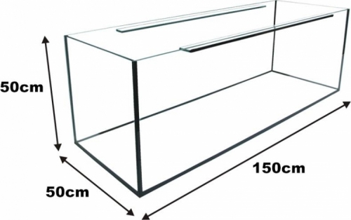 AKWARIUM 150x50x50 GLASSMAX OPTI WHITE