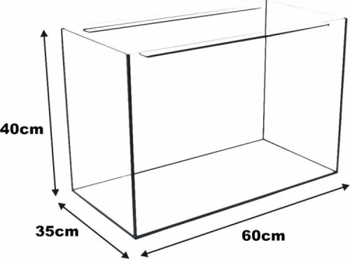 AKWARIUM 80x35x40 GLASSMAX OPTI WHITE