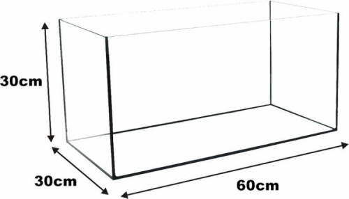 AKWARIUM 60x30x30 GLASSMAX OPTI WHITE